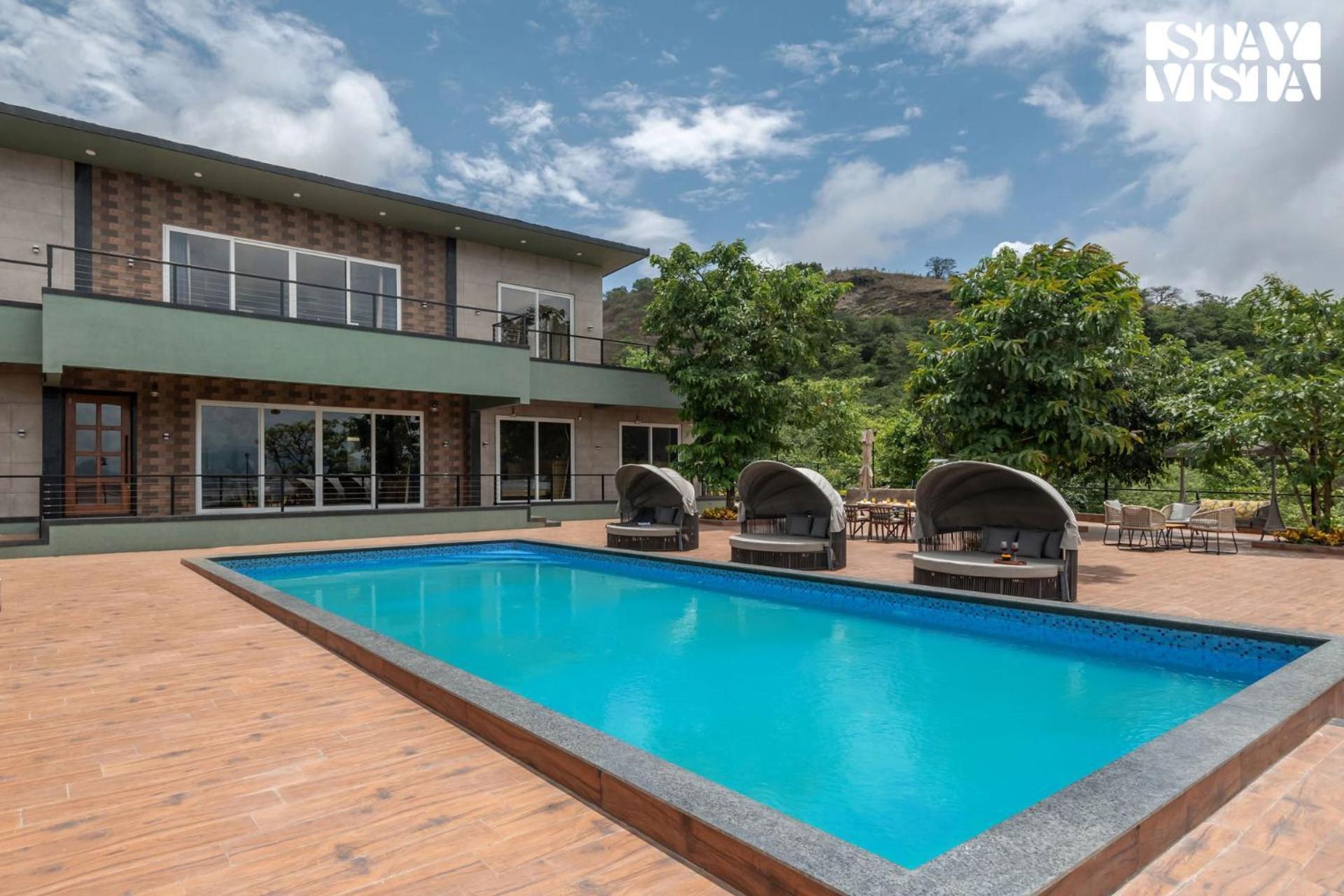 Stayvista At La Nirvana With Pool, Music Speaker & Indoor-Outdoor Game Lonavla Exterior foto